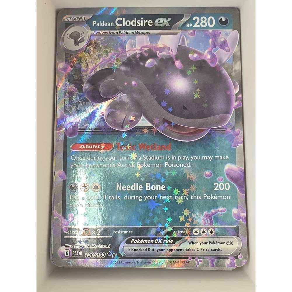 Paldean Clodsire ex 130/193 Double Rare Paldea Evolved Pokemon Holo Near Mint